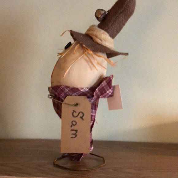 Handmade fall decor! Super cute bed spring Scarecrow - Picture 2 of 5